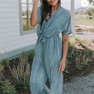 NWT Dress Forum blue jumpsuit